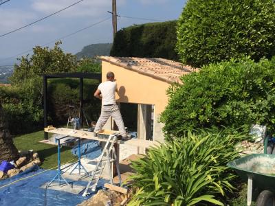 Création d'un pool house