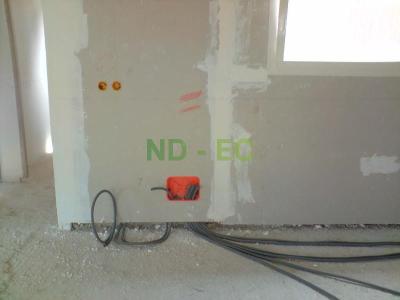 Encastrement des gaines