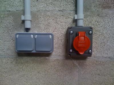 Installation de prises personnalisées 250v et 380v 
