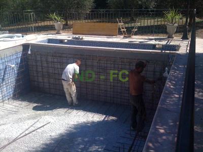 Rénovation d'une piscine au sel