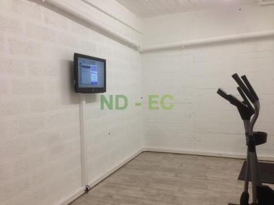 Installation de la tv dans la salle de sport