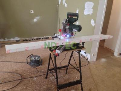Installation des goulottes